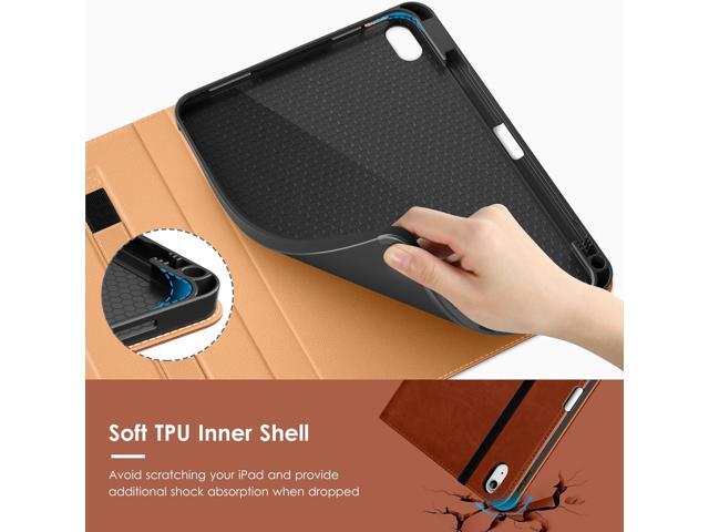 VIKESI Case for iPad A16 11-inch 2025 and iPad 10th Generation 10.9 Inch 2022, Leather Smart Folio Cover with Pencil Holder and Hand Strap,Support...