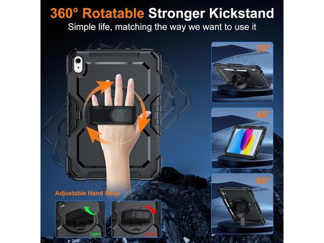 Case for iPad (A16) 11th Generation 11 Inch (2025), Ubearkk for iPad 10th Generation 10.9 inch 2022 case with Screen Protector, 360 Degree Rotating...