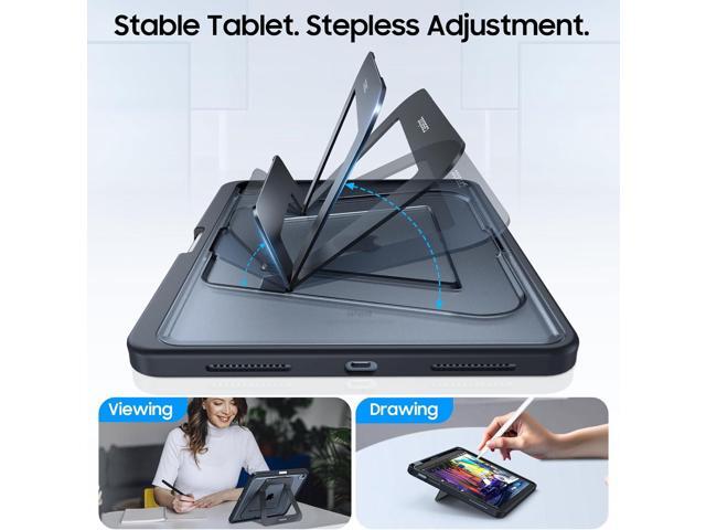 Fintie Shockproof Case for iPad (A16) 11th Generation 11 Inch (2025), iPad 10th Generation 10.9 Inch (2022) - [Built-in Pencil Holder] Slim Frosted...