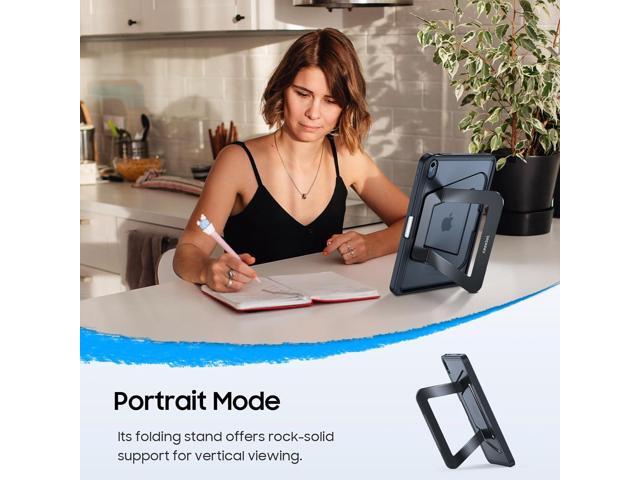 Fintie Shockproof Case for iPad (A16) 11th Generation 11 Inch (2025), iPad 10th Generation 10.9 Inch (2022) - [Built-in Pencil Holder] Slim Frosted...