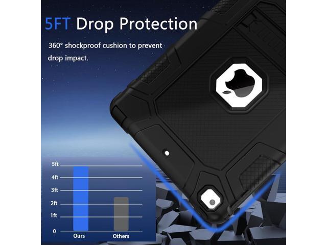 Rantice iPad 6th Generation Cases, 5th Case, Air 2 9.7 Shockproof Rugged Drop Protection Cover Built with Kickstand for 9.7''...