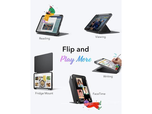 ESR for iPad (A16) 11th Generation Case 11 Inch 2025, iPad 10th Generation Case 10.9 inch 2022, Vertical Stand Cover, Multi Stand Angles,...