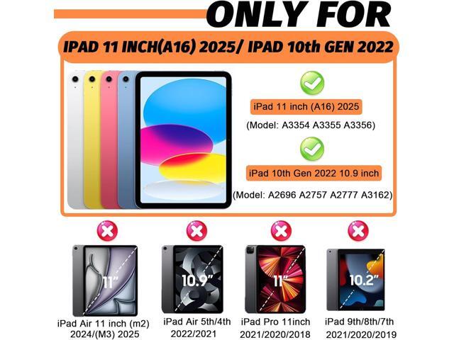 Rantice Case for iPad 11-inch (A16) 11th Generation 2025 / iPad 10th Generation 10.9 inch 2022, Heavy Duty Shockproof Rugged Protective Case with...