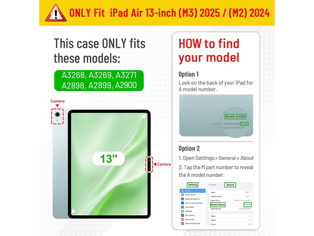 Fintie Hybrid Slim Case for iPad Air 13-inch (M3) 2025, (M2) 2024 - [Built-in Pencil Holder] Shockproof Cover with Clear Transparent Back Shell,...