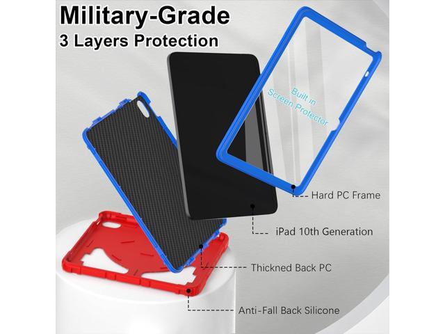Case for iPad 10th Generation Case for Kids 10.9 Inch 2022 10th Gen/iPad A16 11th Generation 11 Inch 2025 Cover with Pen Holder Screen Protector...
