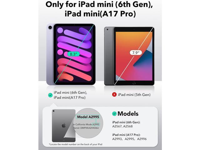 ESR for iPad Mini 7 A17 Pro Case, iPad Mini 7th/6th Generation Case (2024/2021), Slim and Light, Shock and Drop Protection, Yellowing Resistant,...