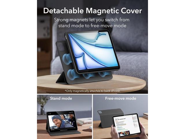 ESR for iPad Air 11 Inch Case M3/M2 (2025/2024), iPad Air 5th/4th Gen Case (2022/2020) 10.9 Inch with Pencil Holder, Removable Magnetic Cover,...