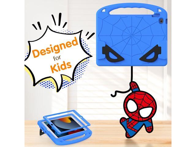 Kids Case for iPad 9th/8th/7th Generation (10.2 Inch, 2021/2020/2019 Release), with Built-in Screen Protector and Kickstand, Shockproof Lightweight...