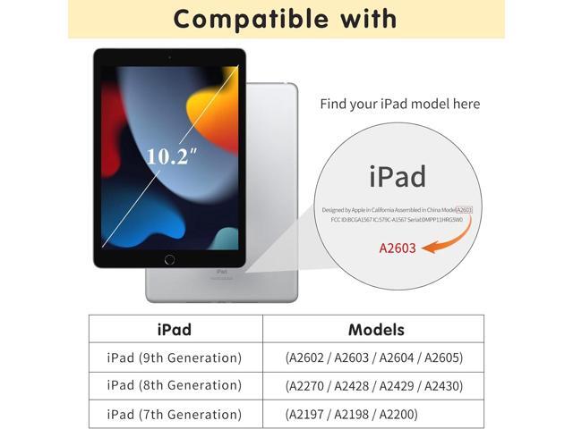 Kids Case for iPad 9th/8th/7th Generation (10.2 Inch, 2021/2020/2019 Release), with Built-in Screen Protector and Kickstand, Shockproof Lightweight...