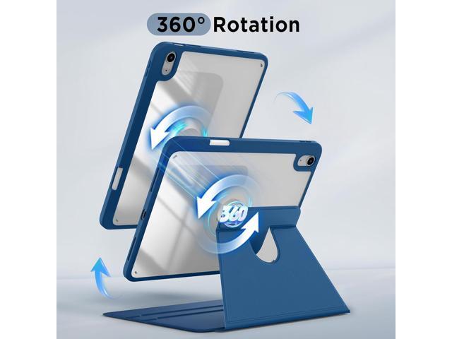CACOE 360 Rotating Case for iPad (A16) 11th/10th Generation with Pencil Holder 2025/2022 11/10.9 inch, Shockproof Cover for iPad 11/10 Gen with...