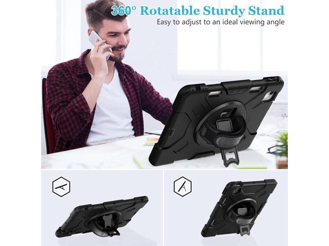 Case for iPad Air 11 M3 2025 & M2 2024: Cover for iPad Air 5th & 4th Generation 10.9 Inch (2020/2022) with Screen Protector- Stand- Handle-...