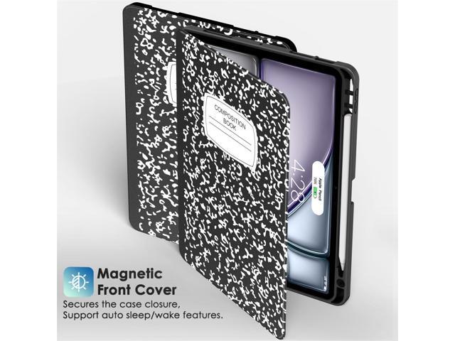 Supveco Case for iPad Air 11 Inch (M3 2025/M2 2024),iPad Air 5th/4th Generation 10.9 Inch 2022/2020 with Pencil Holder-[Auto Wake/Sleep],Premium...