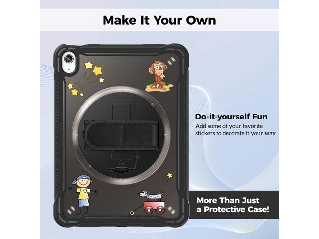 ProCase for iPad 11th Generation A16 2025/iPad 10th Generation Case 10.9 Inch 2022, Heavy Duty Shockproof Rugged Cover with Hand Strap 360 Degree...