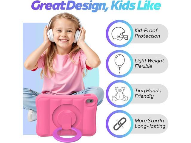 MRWHO Kids Case for iPad (A16) 11th Generation 11 inch 2025/ 10th Generation 10.9 inch 2022 - Sturdy Lightweight Flexible Shockproof Rotating Stand...