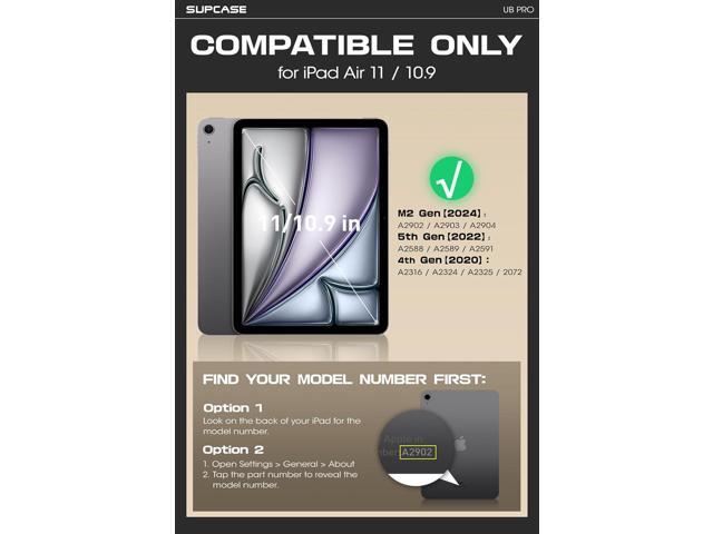SUPCASE for iPad Air 11 Inch Case 7th Generation M3 2025, [Built-in Screen Protector & Pencil Holder & Stand] Rugged Cover for iPad Air...