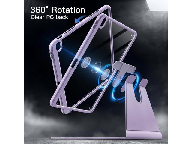 JETech Rotating Case for iPad Air 13-Inch M3/M2 (2025/2024) with Pencil Holder, 360 Degree Rotation Protective Stand Cover Clear Back, Auto...
