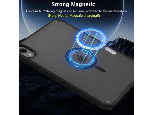 Telaso for iPad mini 7 A17 Pro 2024/iPad Mini 6 2021 8.3 Inch iPad mini 7th/6th Gen Magnetic Case, Translucent Matte Back Soft TPU Bumper Military...