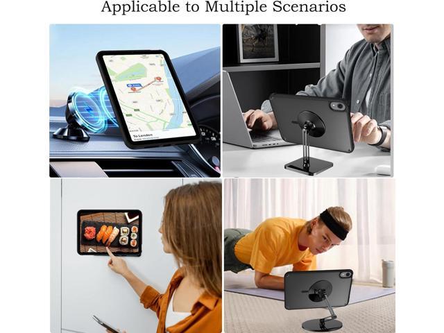 Telaso for iPad mini 7 A17 Pro 2024/iPad Mini 6 2021 8.3 Inch iPad mini 7th/6th Gen Magnetic Case, Translucent Matte Back Soft TPU Bumper Military...