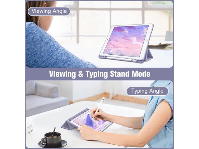 Fintie Hybrid Slim Case for iPad 9th / 8th / 7th Generation (2021/2020 / 2019) 10.2 Inch - [Built-in Pencil Holder] Shockproof Cover with Clear...