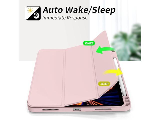 Kenke iPad Pro 11 Inch Case 4th/3rd/2nd Generation 2022/2021/2020 Magnetic Attachment 2nd Pencil with Right Side Pencil Holder Soft Slim PU Cover...