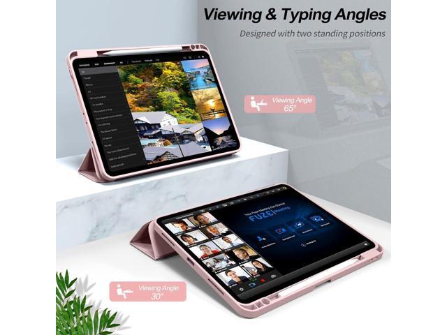 Kenke iPad Pro 11 Inch Case 4th/3rd/2nd Generation 2022/2021/2020 Magnetic Attachment 2nd Pencil with Right Side Pencil Holder Soft Slim PU Cover...