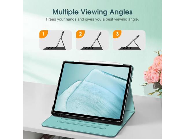 Fintie Folio Case for iPad Air 13-inch (M3) 2025 / (M2) 2024, Multi-Angle Viewing Protective Stand Cover with Pencil Holder & Pocket, Auto...