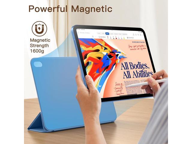 JETech Magnetic Case for iPad (A16) 11th/10th Generation (2025/2022), Magnetic Attachment, Slim Tablet Cover with Auto Wake/Sleep (Blue)