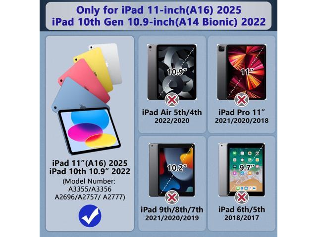 Grifobes Kids Case for iPad A16 11th Generation 2025 11-inch/iPad 10th Generation 2022 10.9 inch, Heavy Duty Shockproof Rugged 11/10 Gen Cover with...