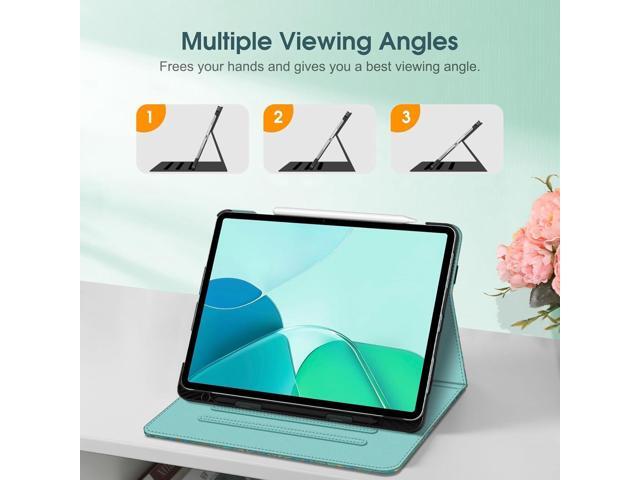 Fintie Folio Case for iPad Air 13-inch (M3) 2025 / (M2) 2024, Multi-Angle Viewing Protective Stand Cover with Pencil Holder & Pocket, Auto...