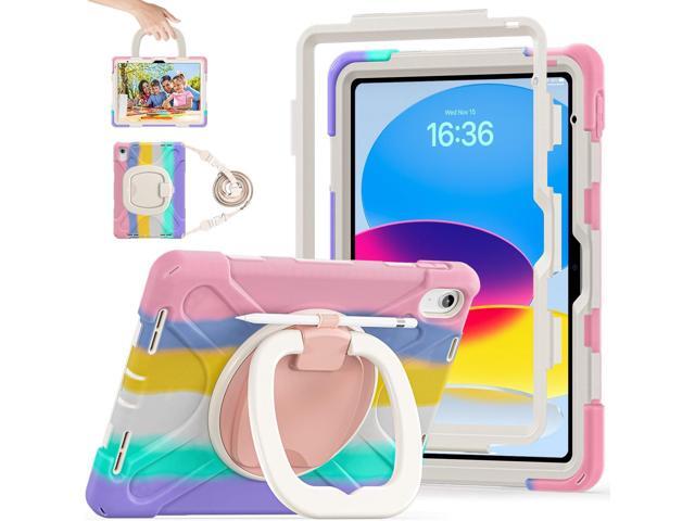 Case for iPad 11th Generation 11' (A16) 2025,iPad 10th Generation 10.9' 2022,Shockproof Cover for Kids with Screen Protector,Rotating Stand,Pencil...