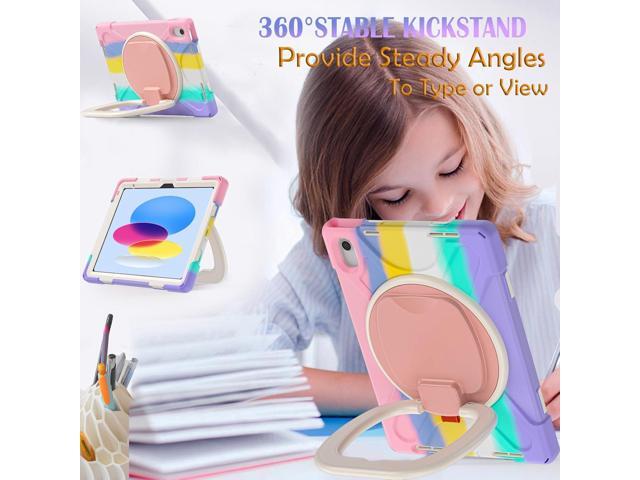 Case for iPad 11th Generation 11' (A16) 2025,iPad 10th Generation 10.9' 2022,Shockproof Cover for Kids with Screen Protector,Rotating Stand,Pencil...