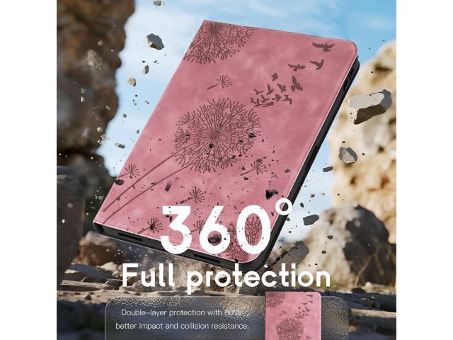 Tablet Cover for iPad a16, Dandelion Design with Kickstand for Apple Pencil Holder, Magnetic Closure and Precise Cutouts, Compatible with Apple...