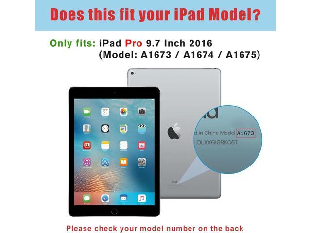 ProCase Smart Case for iPad Pro 9.7 Inch 2016, Ultra Slim Lightweight Stand Smart Case Shell with Translucent Frosted Back Cover for iPad Pro 9.7...