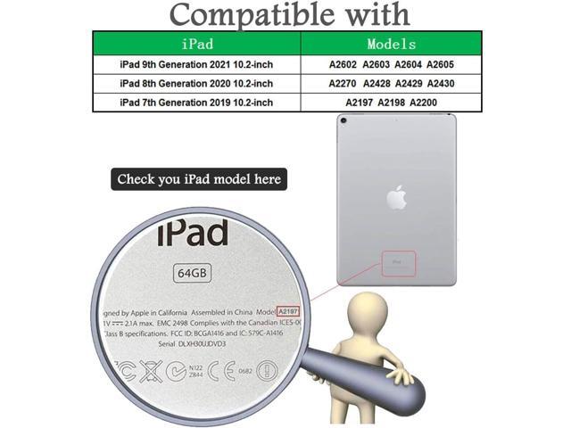 Kids Case for iPad 9th/8th/7th Generation, iPad 10.2 Kids Case with Built-in Screen Protector, Durable Shockproof Handle Stand Protective Cover for...