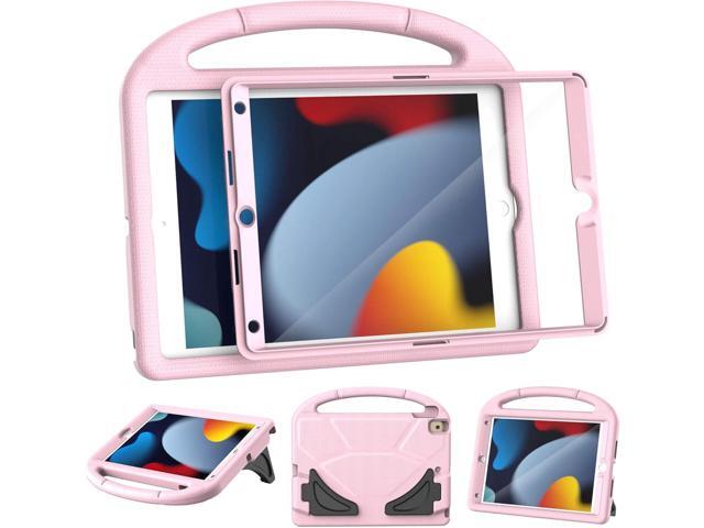 Kids Case for iPad 9th/8th/7th Generation, iPad 10.2 Kids Case with Built-in Screen Protector, Durable Shockproof Handle Stand Protective Cover for...