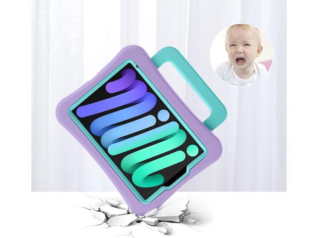 Kids Case for iPad Mini 7 (A17 Pro) 2024 /iPad Mini6 2021, Light Weight Heavy Duty/Shockproof/Drop Proof with Handle/Kickstand, Child Friendly...