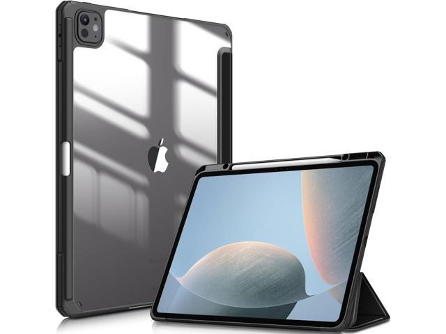 Fintie Hybrid Slim Case for iPad Pro 13-inch (M4) 2024, [Built-in Pencil Holder] Shockproof Cover with Clear Transparent Back Shell, Auto...