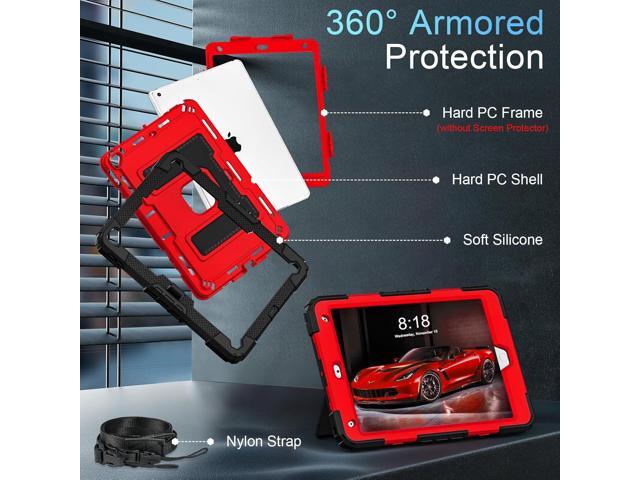 for iPad 9th/ 8th/ 7th Generation 10.2 Inch Kids Friendly iPad Case 9th Generation with Pencil Holder,Heavy Duty Shockproof Cover for i Pad...