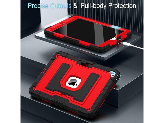 for iPad 9th/ 8th/ 7th Generation 10.2 Inch Kids Friendly iPad Case 9th Generation with Pencil Holder,Heavy Duty Shockproof Cover for i Pad...