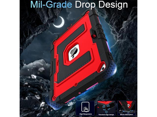 for iPad 9th/ 8th/ 7th Generation 10.2 Inch Kids Friendly iPad Case 9th Generation with Pencil Holder,Heavy Duty Shockproof Cover for i Pad...