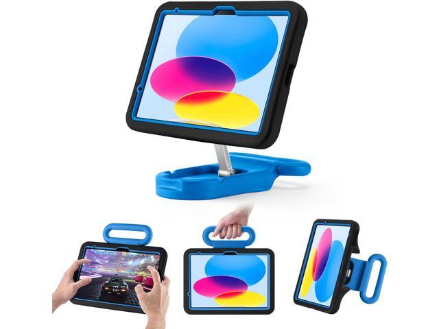 Kids Case for iPad (A16) 11th/10th Gen 10.9'' 2025/2022,Adjustable Portrait/Landscape Stand/Drop Proof with Handle,Child Friendly Case for iPad Air...