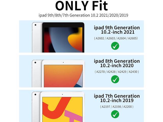 kenke Case for iPad 9th/8th/7th Generation 10.2 inch, Slim Lightweight Trifold Stand Smart Case with Pencil Holder, Auto Sleep/Wake Soft TPU Back...