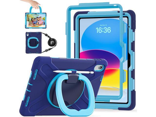 Case for iPad 11th Generation 11' (A16) 2025,iPad 10th Generation 10.9' 2022,Shockproof Cover for Kids with Screen Protector,Rotating Stand,Pencil...