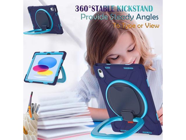 Case for iPad 11th Generation 11' (A16) 2025,iPad 10th Generation 10.9' 2022,Shockproof Cover for Kids with Screen Protector,Rotating Stand,Pencil...