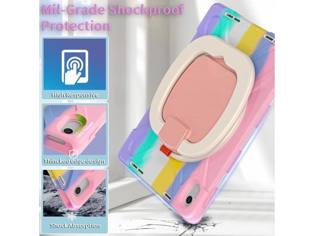 for iPad (A16) 11th/10th Generation Case 2025/2022 (11/10.9),Heavy Sturdy Shockproof Kids Case with Screen Protector,Rotating Stand/Pencil...