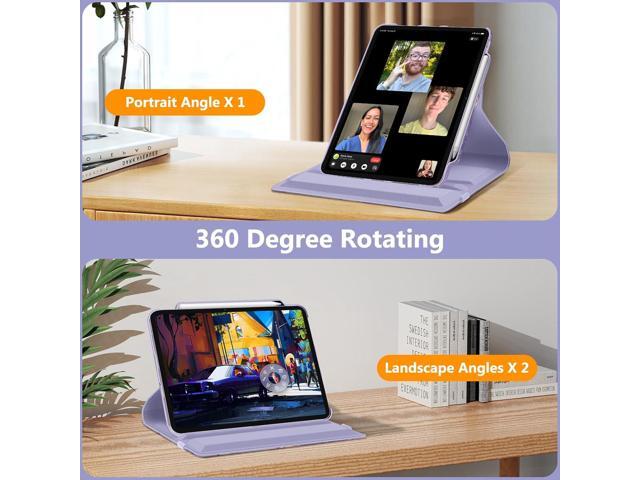 Fintie Rotating Case for iPad Air 13-inch (M3) 2025, (M2) 2024-360 Degree Swiveling Protective Stand Cover with Pencil Holder, Auto Wake/Sleep,...
