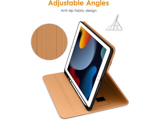 DTTO for iPad 9th/8th/7th Generation 10.2 Inch Case 2021/2020/2019, Premium Leather Business Folio Stand Cover with Apple Pencil Holder - Auto...