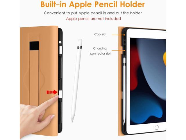 DTTO for iPad 9th/8th/7th Generation 10.2 Inch Case 2021/2020/2019, Premium Leather Business Folio Stand Cover with Apple Pencil Holder - Auto...
