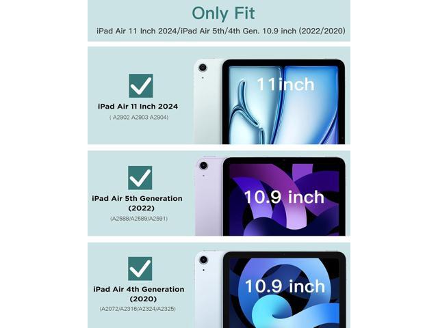 TiMOVO Case for iPad Air 11 Inch (M3/M2-2025/2024),iPad Air 5th/4th Generation Case (2022/2020) 10.9 Inch,Slim TPU Clear Transparent Back...
