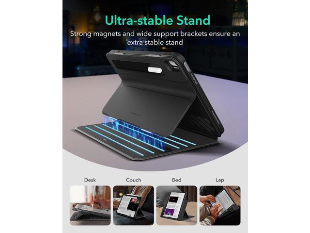 ESR for iPad A16 Case, iPad 11th/10th Generation Case (2025/2022), Removable Magnetic Cover, Adjustable Portrait/Landscape Stand with Raised Screen...